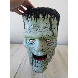 Vintage gemmy‎ Frankenstein head Halloween prop AS IS monster bust plastic